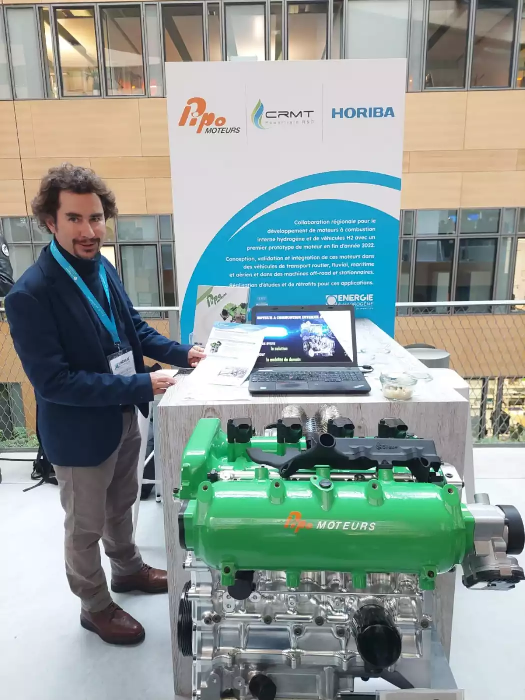 CRMT, Pipo Moteurs and HORIBA, a trio for the development of hydrogen internal combustion engines