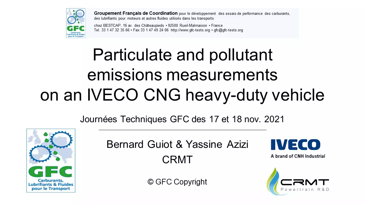 15 Nov 2021 - CRMT intervient aux Journées Techniques du GFC le 17 et 18 novembre 2021