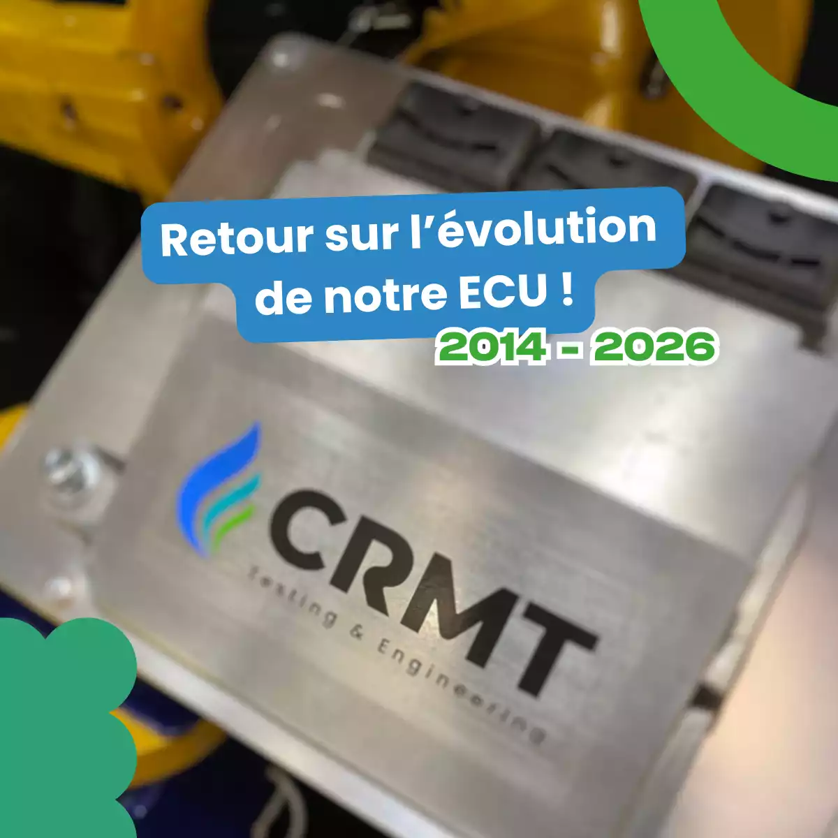 CRMT introduces its ECU: a flexible, modular controller in constant evolution.